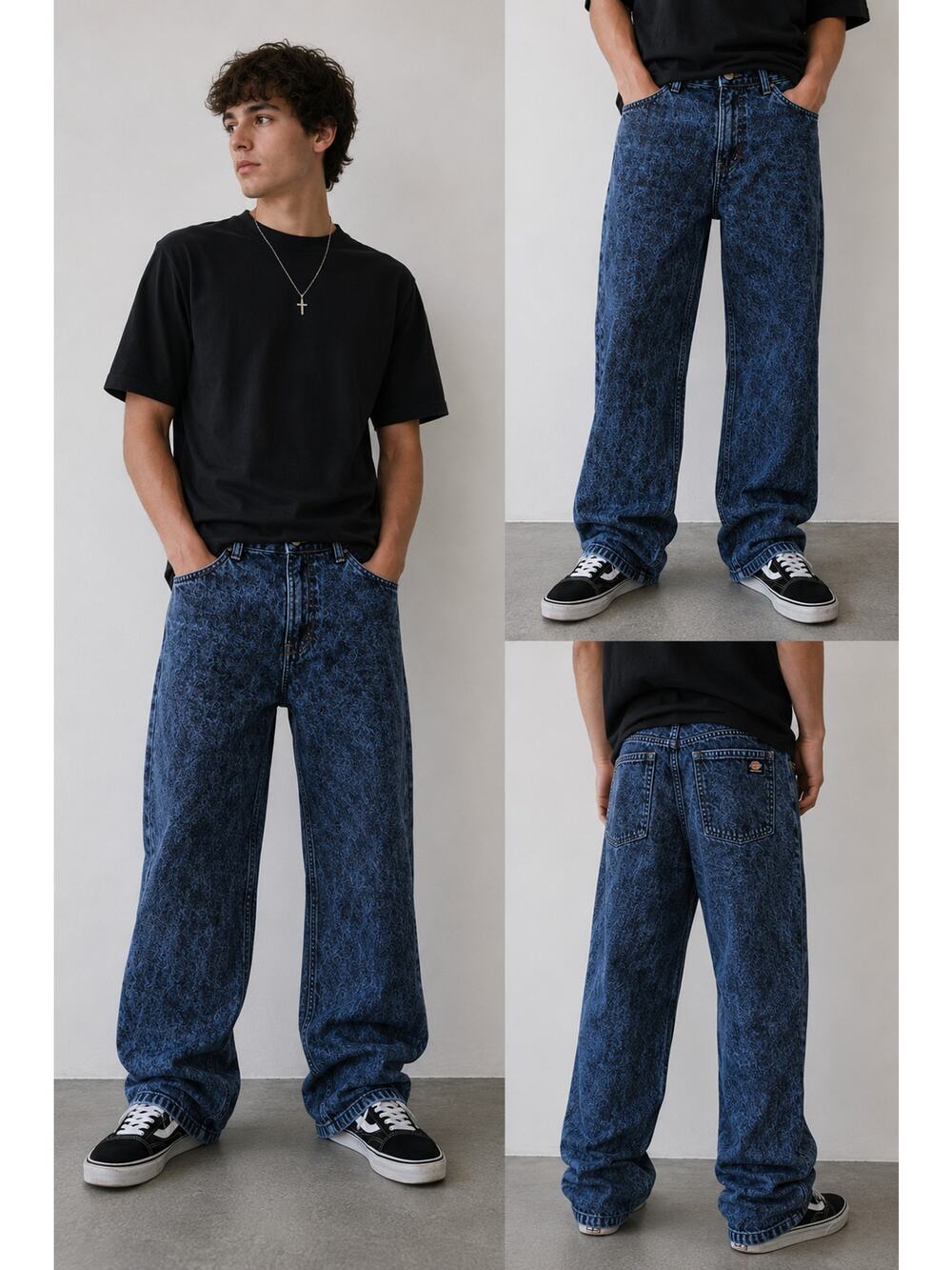 Dickies Skateboarding Tom Knox Jeans Men's 30x32 Blue Acid Wash Carpenter Skater